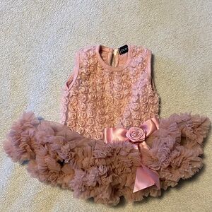 Elegant Pink Floral Kids One Piece dress and body